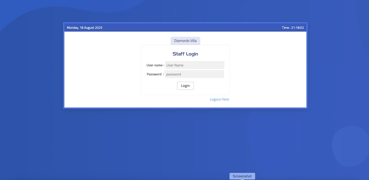 Staff Attendance solution